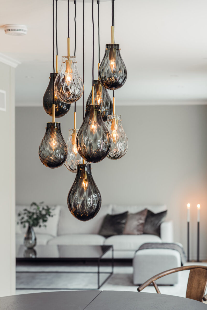 Dråpe lampe fra Hadeland Glassverk