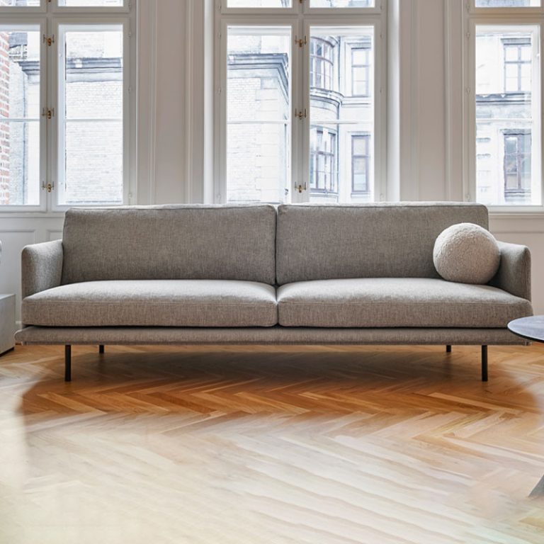 aero II 3-ster sofa i tekstilet Kalurara col.26 Dove fra Saxo Living
