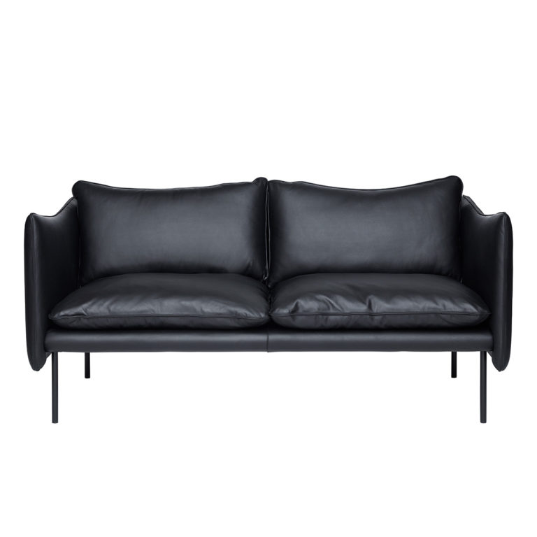 Tiki 2-seter i Elmosoft Black og Matte Black fra Fogia