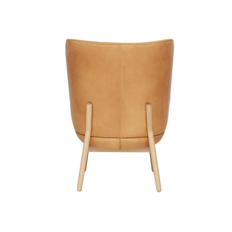 Embrace lenestol i Vintage Cognac i skinn fra Fogia