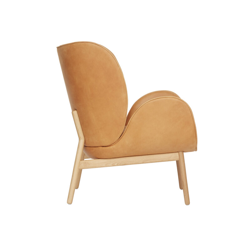 Embrace lenestol i Vintage Cognac i skinn fra Fogia
