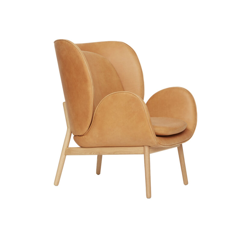 Embrace lenestol i Vintage Cognac i skinn fra Fogia
