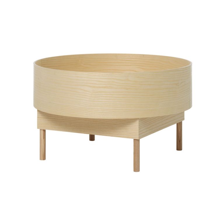 Bowl sidebord large i lakket eik fra Fogia