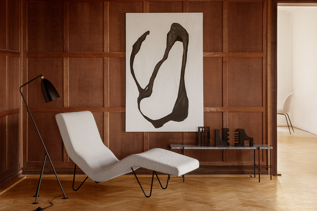 Gräshoppa designet av Greta M. Grossman