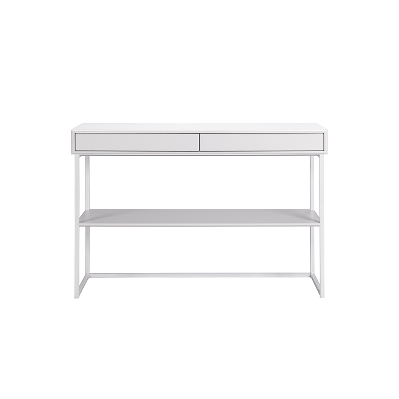 815D-Cube avlastningsbord-to skuffer-hvit-englesson-et hjem-klassiske møbler