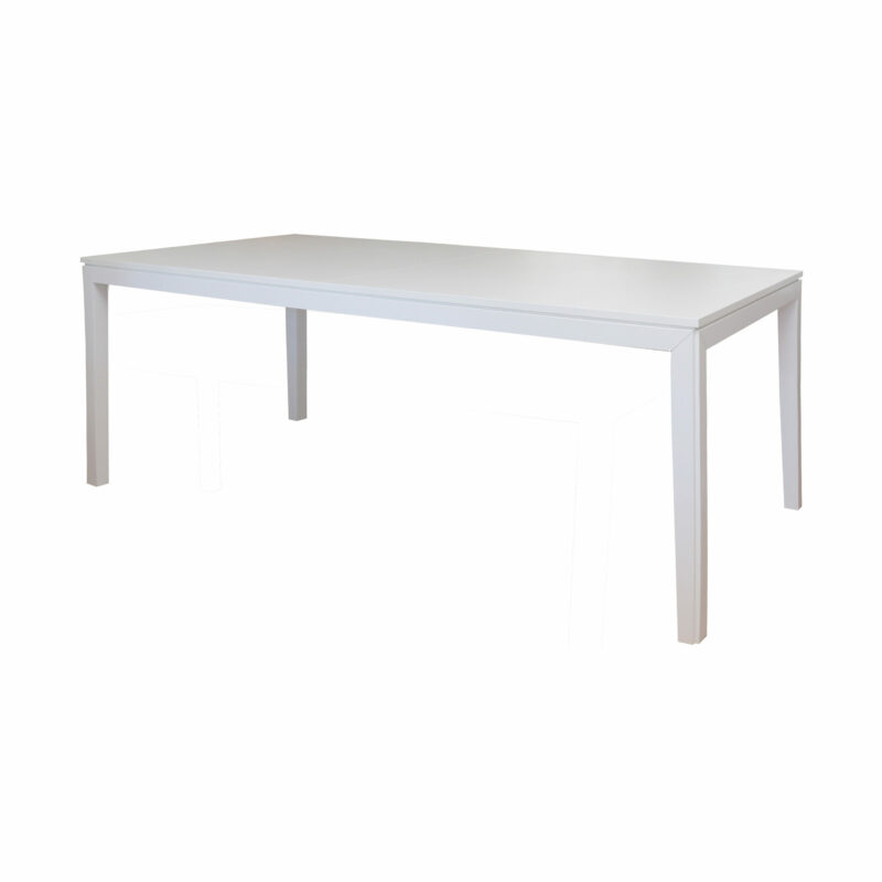 Edge spisebord fra englesson, produktbilde av 200-290 x 90cm cm i hvit utgave