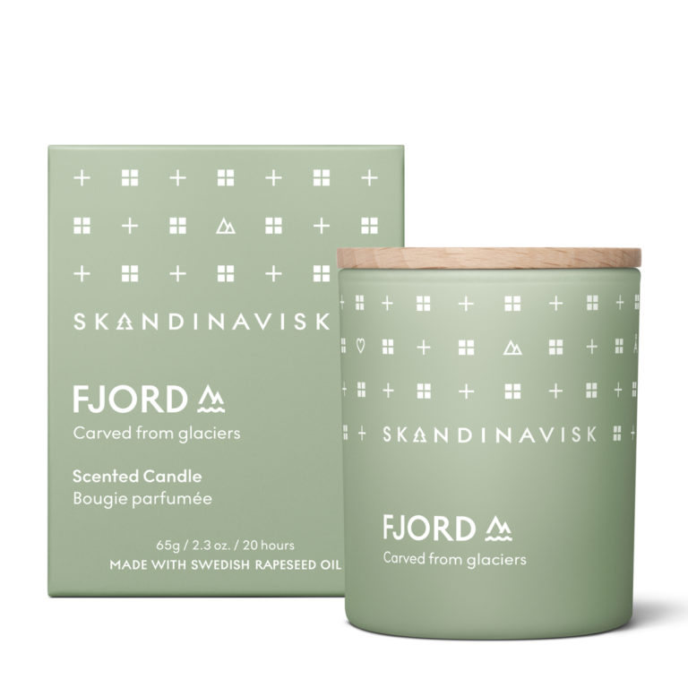 Duftlys 200g fra Skandinavisk, produktbilde av duften fjord