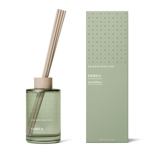 Diffuser 200ml fra skandinavisk, produktbilde av diffuser i duften fjord