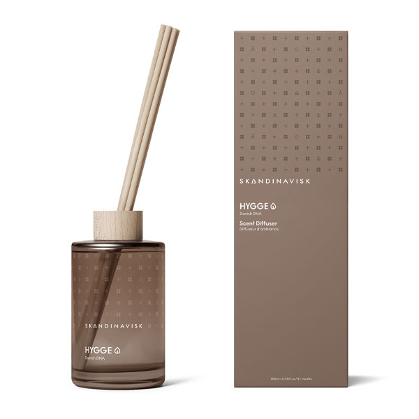 Diffuser 200ml fra skandinavisk, produktbilde av diffuser i duften hygge
