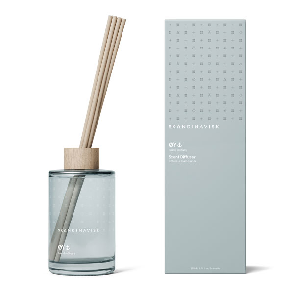 Diffuser 200ml fra skandinavisk, produktbilde av diffuser i duften øy