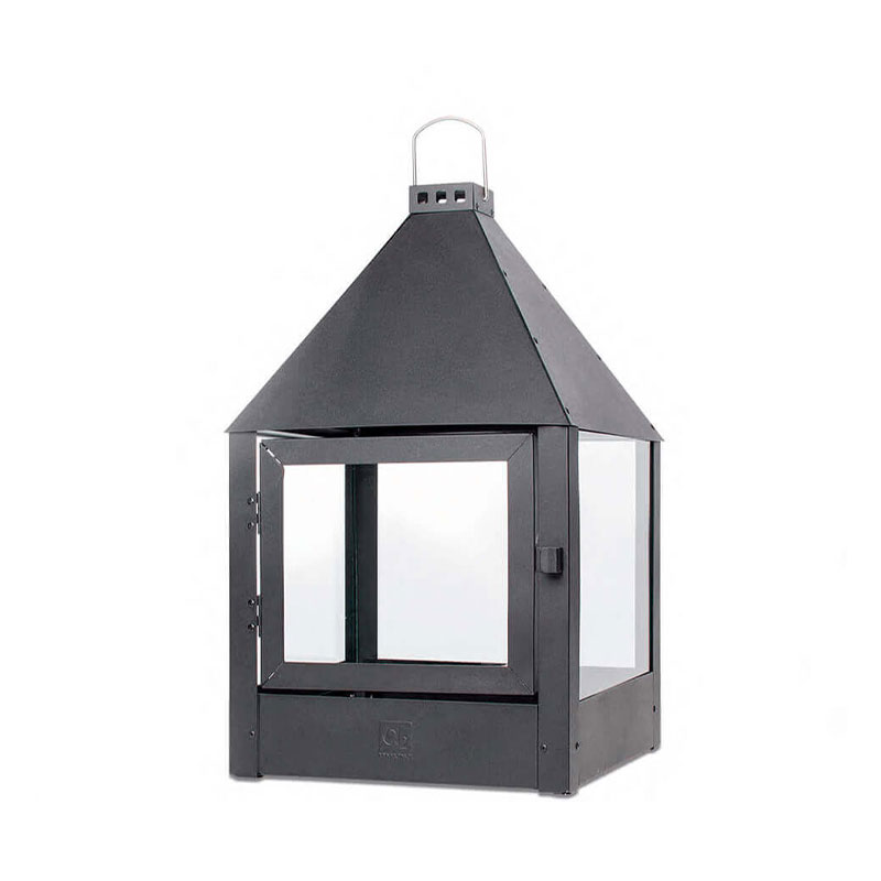 Sort lanterne i rustfritt metall fra A2 design