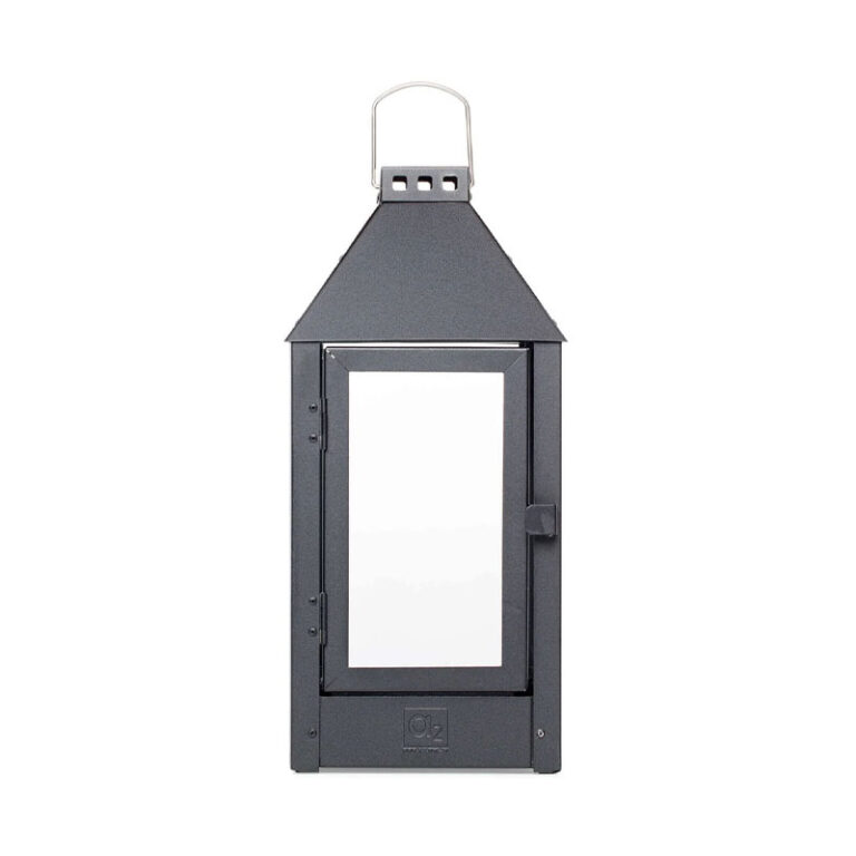 Sort lanterne i rustfritt metall fra A2 design