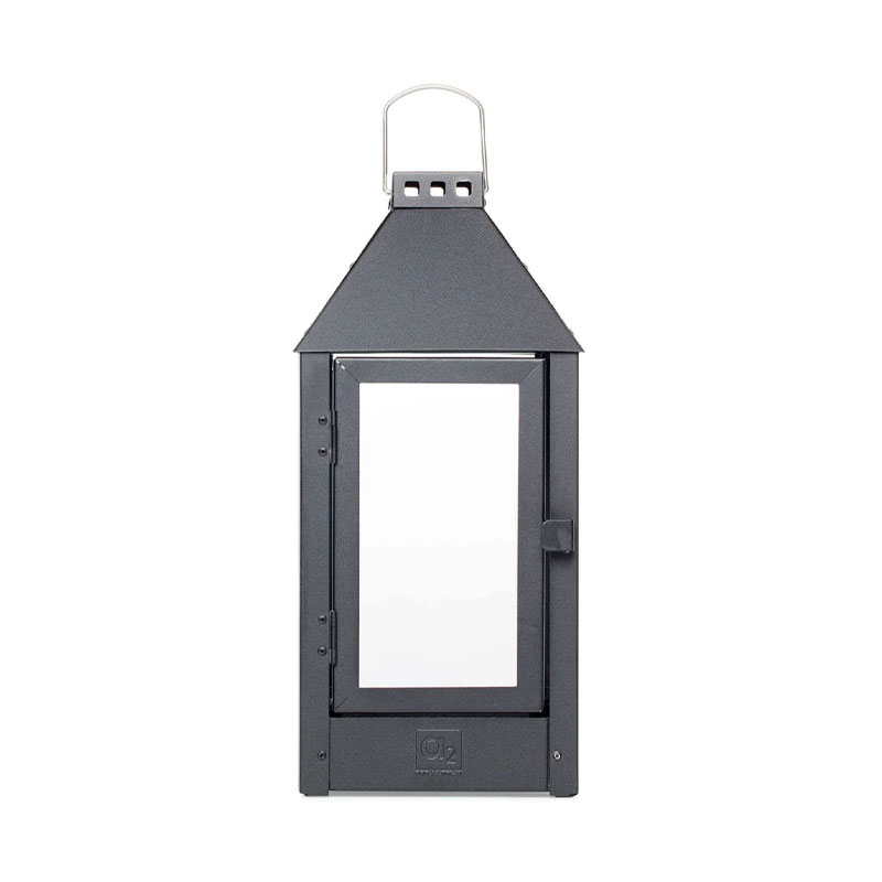 Sort lanterne i rustfritt metall fra A2 design
