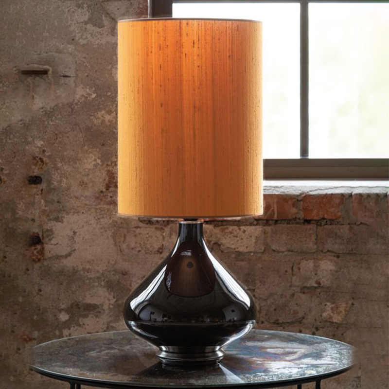 Flavia-bordlampe-mini,-seda-cobre,-et-hjem,-avskrudd