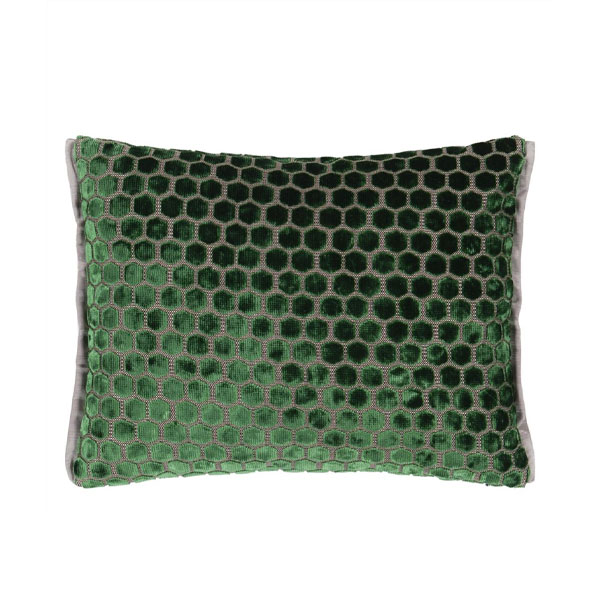 Jabot emerald velvet pute fra Designers Guild