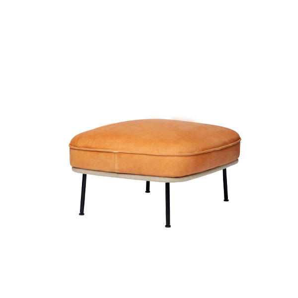 Lyra Ottoman fra Fogia i Vintage Cognac