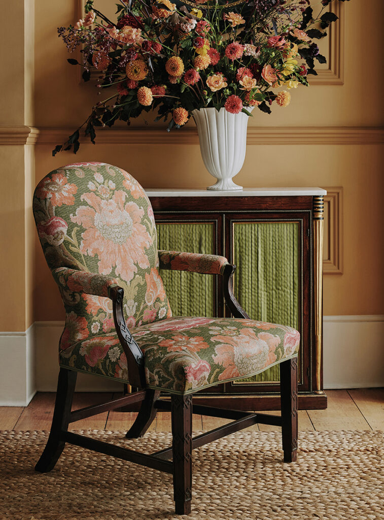 Møbeltapetserer-et hjem-colefax and fowler-tekstil Fontenoy, olive F4859-01