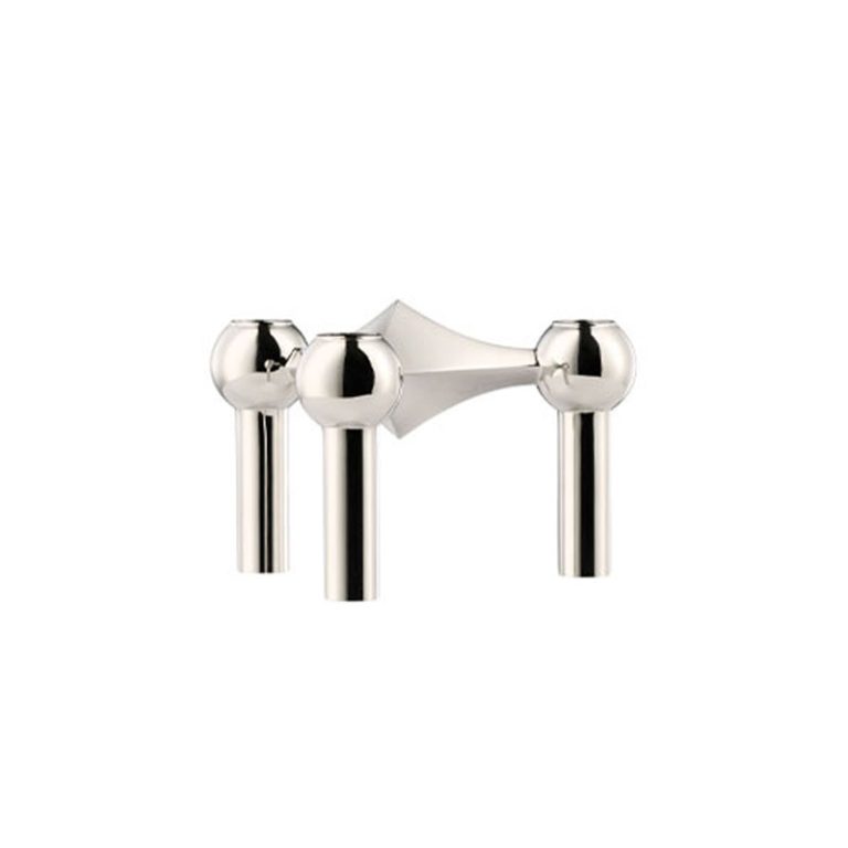 STOFF Nagel lysestake singel i krom