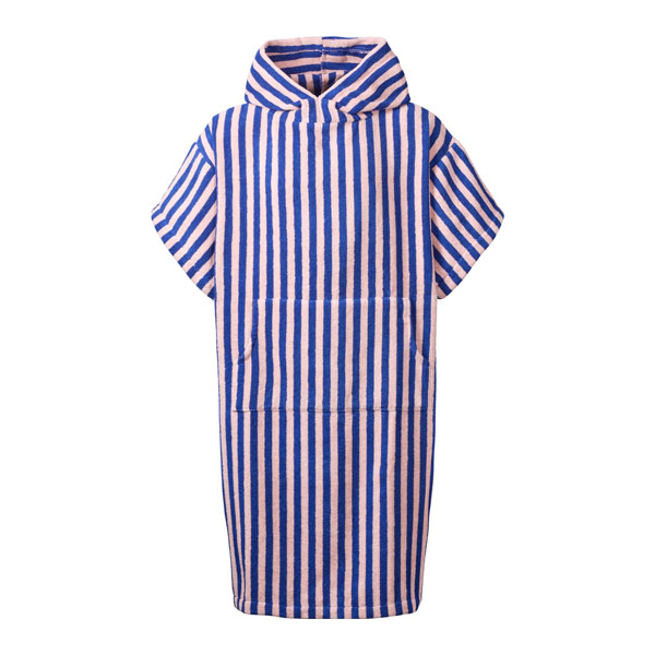 Naram Poncho fra Bongusta i dazzling blue & rose