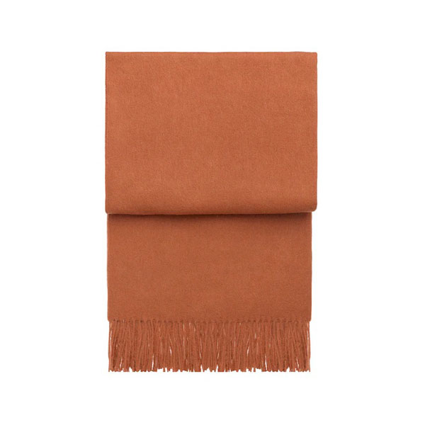 Classic pledd I terracotta fra Elvang