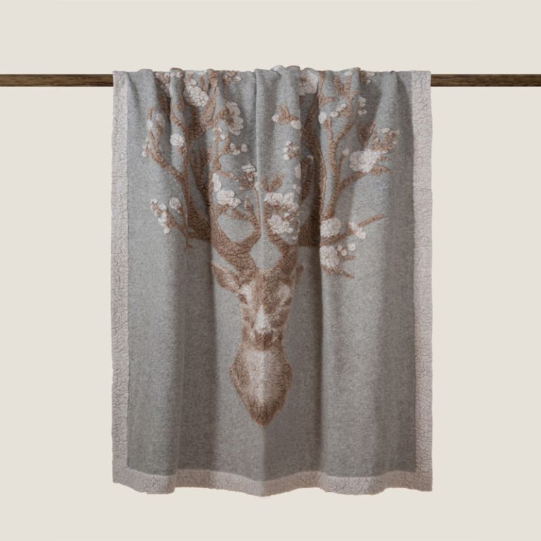 happy deer ullpledd fra Frati Home