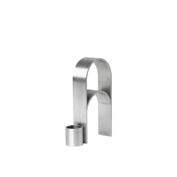 Arch lysestake i rustfritt stål sort fra Kristina Dam Studio