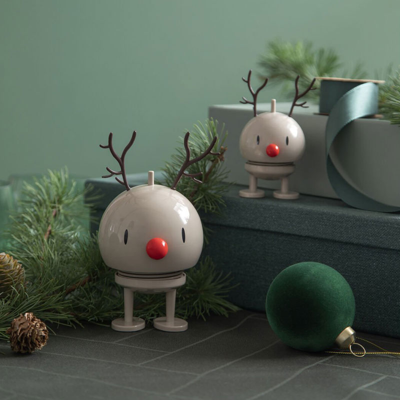 Hoptimist reinsdyr i beige