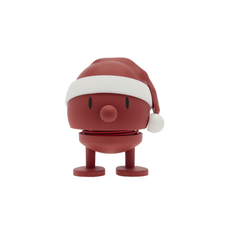 Rød julenisse hoptimist med rød nisselue