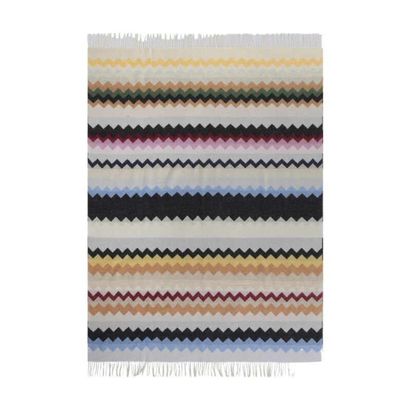Missoni pledd 130x190 cm i sikksakk mønster