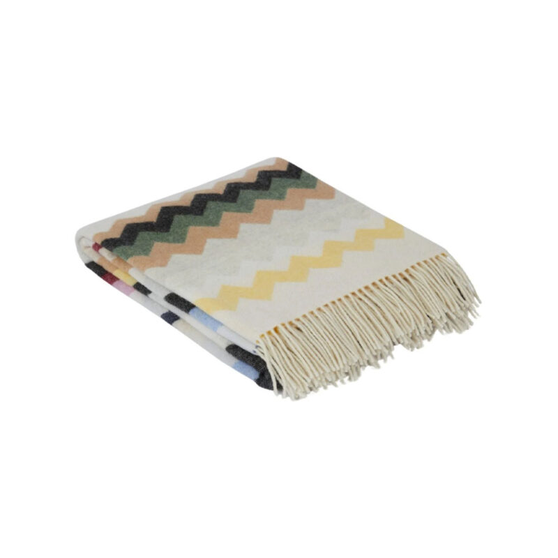 Missoni pledd 130x190 cm i sikksakk mønster
