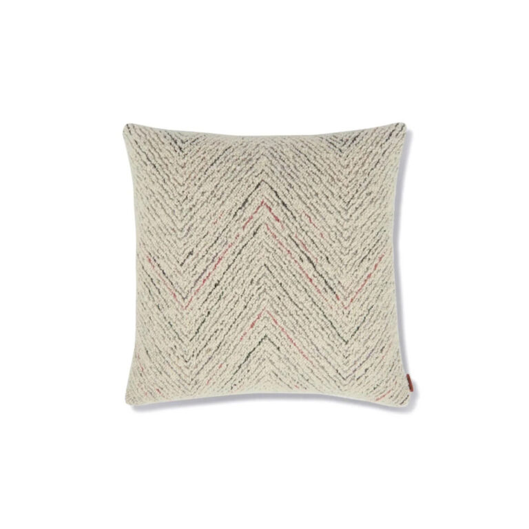 Missoni blurred pute i sikksakk mønster ensfarget boucle tekstil