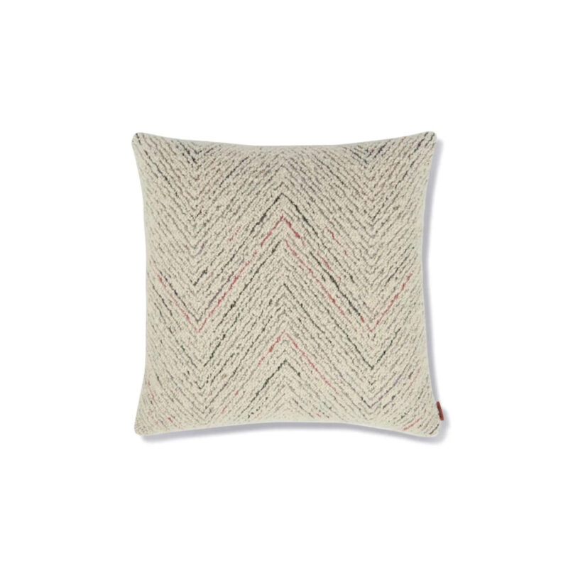 Missoni blurred pute i sikksakk mønster ensfarget boucle tekstil