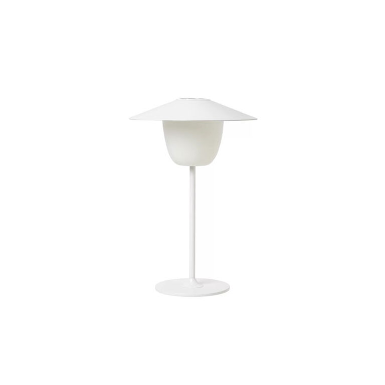 Ani LED oppladbar bordlampe i hvitt fra Blomus