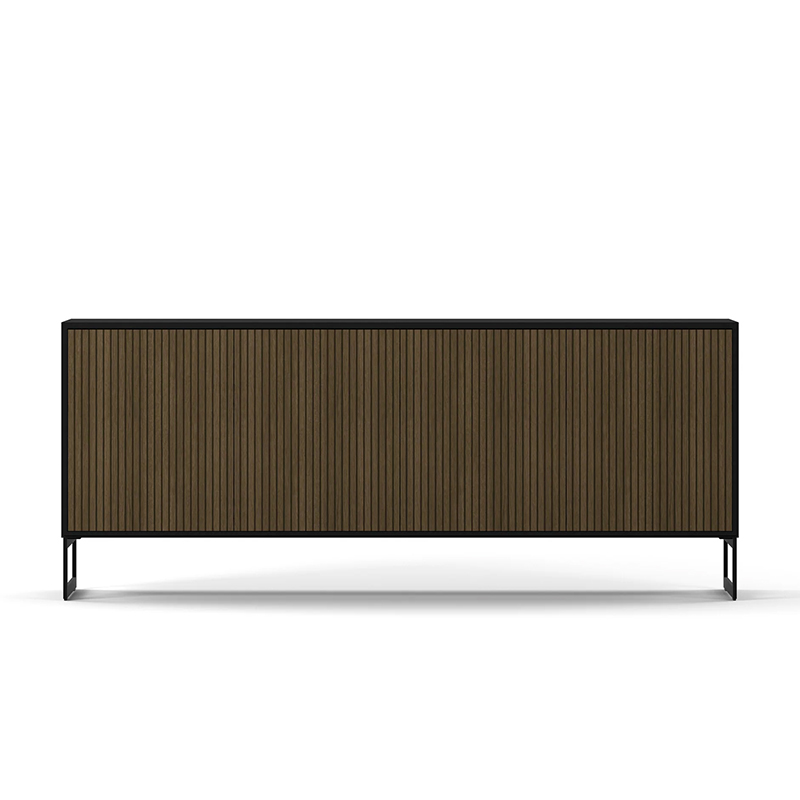 6804BW-B-Line burned walnut skjenk med fire dører-englesson-et hjem-1