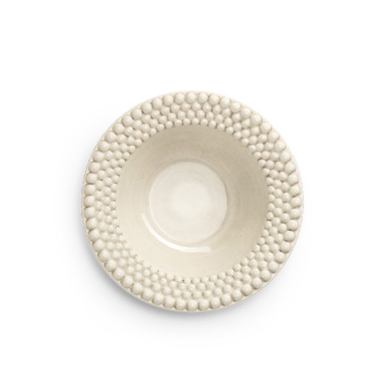 Bubbles suppeskål 25 cm i lys beige fra Mateus
