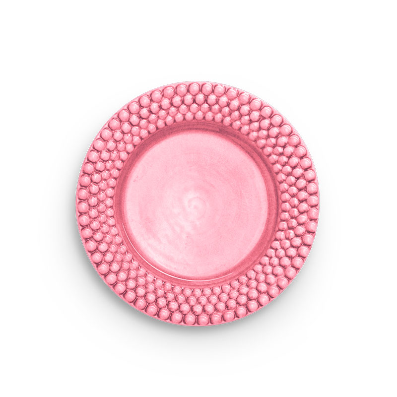 Bubbles tallerken 28 cm i rosa fra Mateus