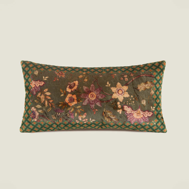 Floral green pute 30x60 I grønt fra Frati Home