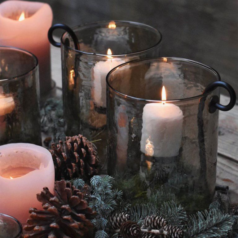 lyslykt med perlemorsglans fra trend design