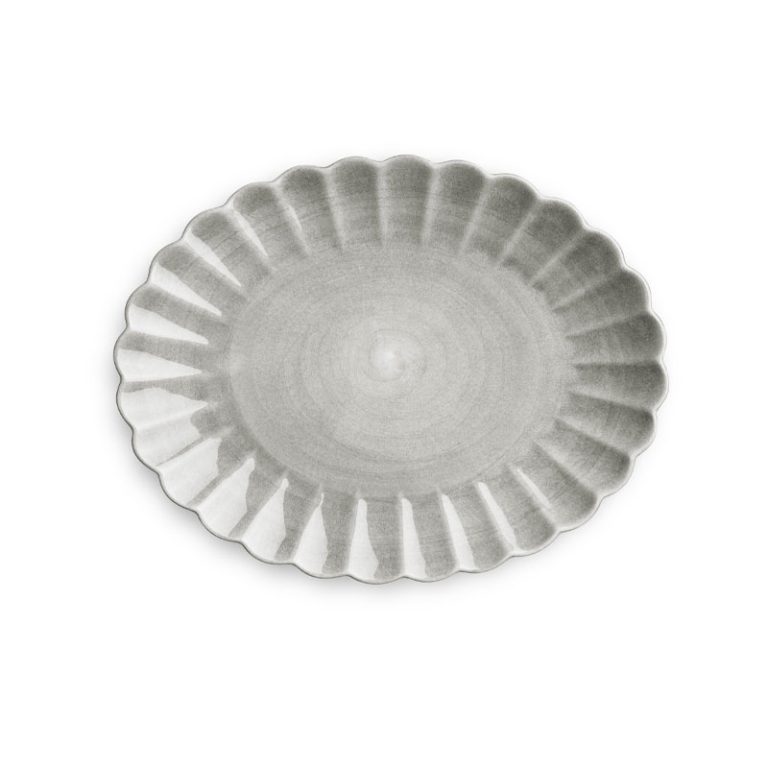 oyster fat med målene 35x30 cm i fargen grå fra matens