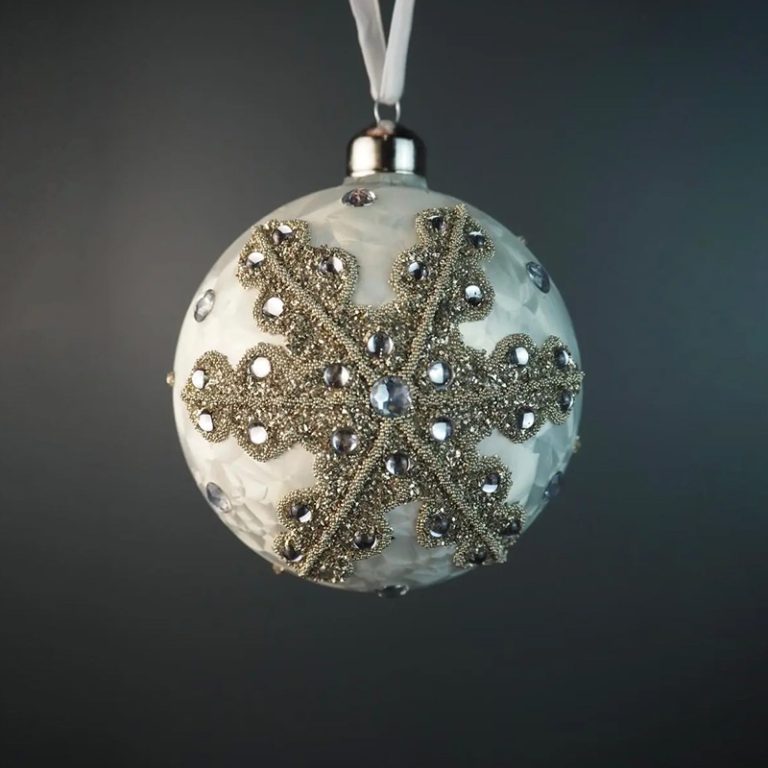 Juleornament | Hvit ball fra Filipiniana