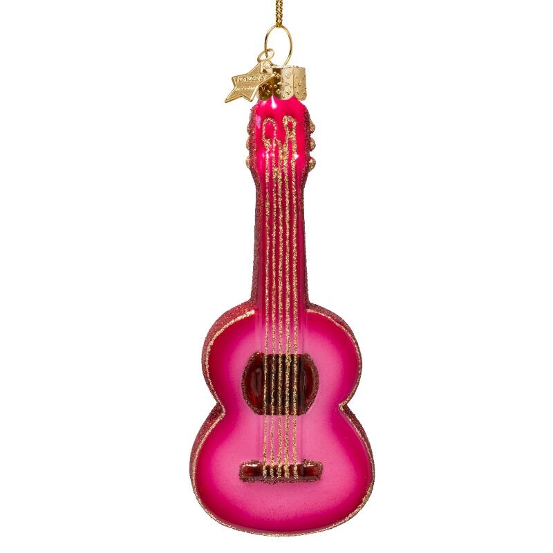 Juleornament | Rosa gitar fra Vondels