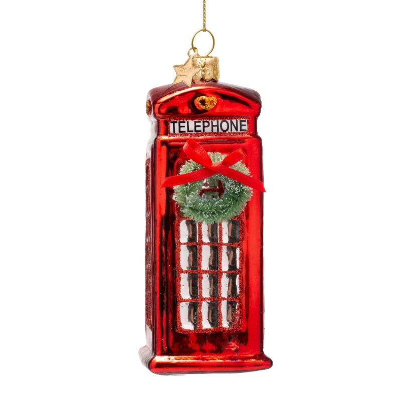 Juleornament | Telefonkiosk fra Vondels