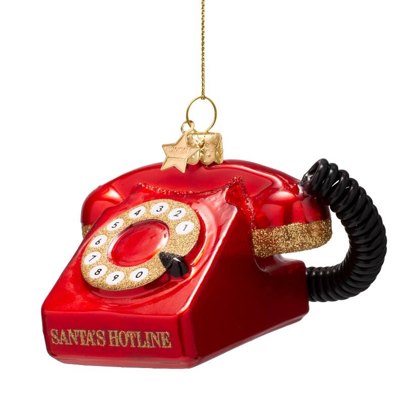 Juleornament | Vintage telefon fra Vondels