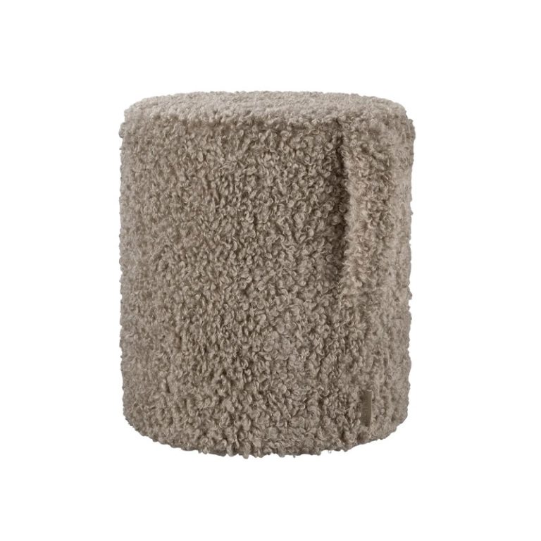 teddy puff i beige fra blomus