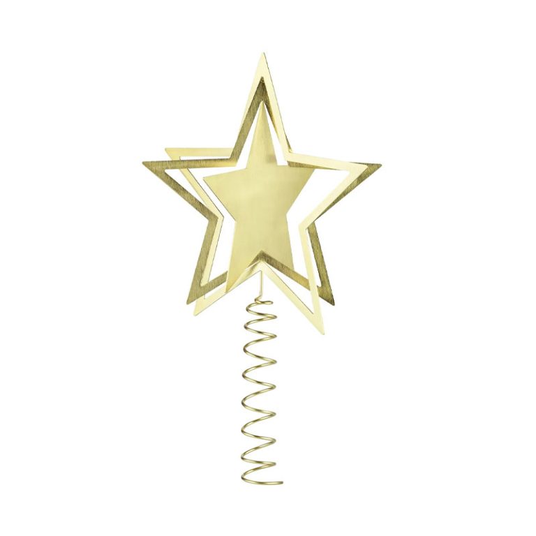 kitai toppstjerne i messing fra blomus