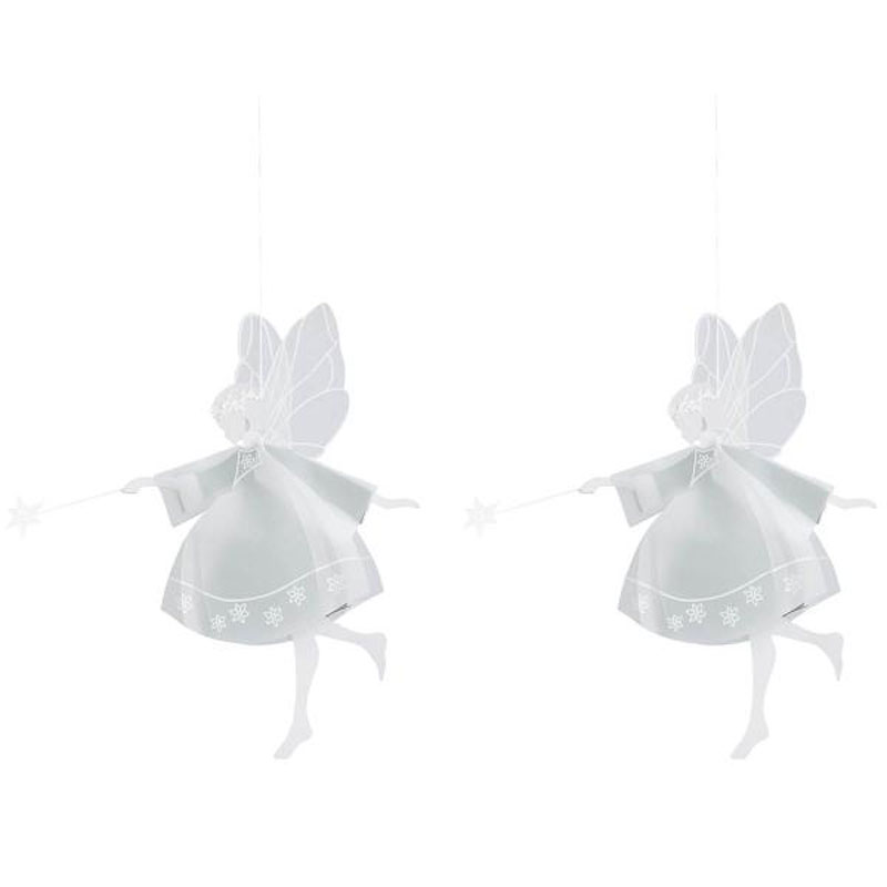 dansende feer i hvitt i 2 pk fra Jette Frölich