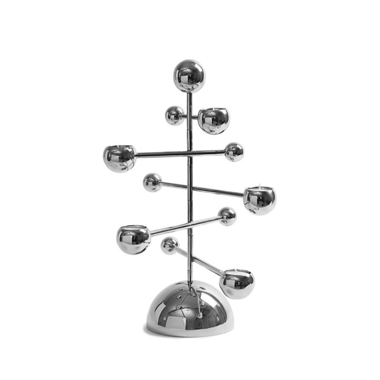 teluriae telysholder i nikkel formet som et tre fra klong