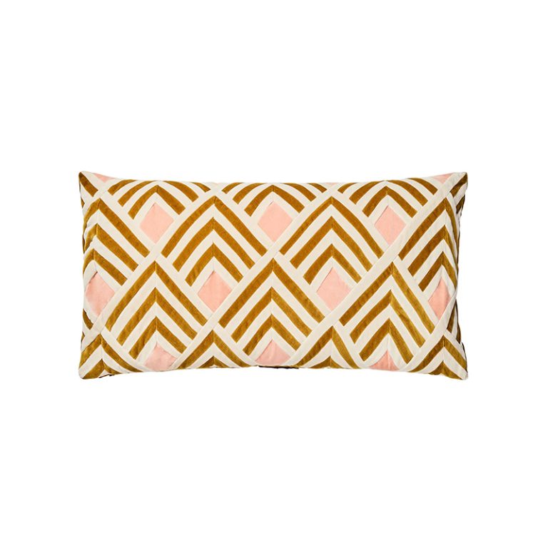 Christina Lundsteen-Tallulah pute-dusty white, camel og wild rose-et hjem forside