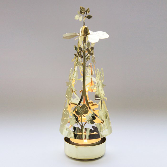 Englsepill med dansende feer i gull fra Jette Frölich