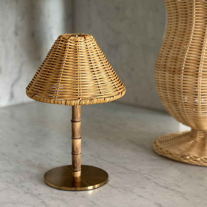 bambus oppladbar lampe fra Von Norten